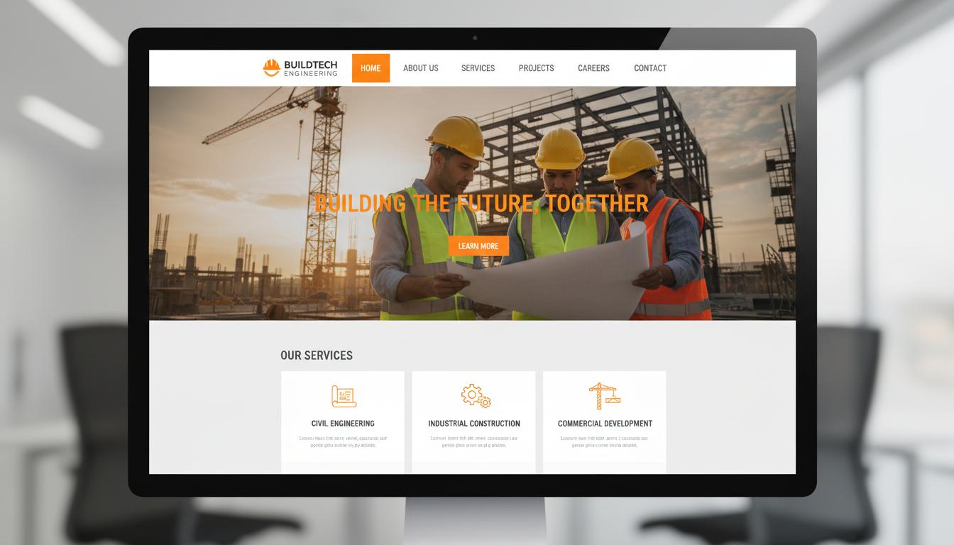BuildTech Engineering corporate website designed by MZ Technologies